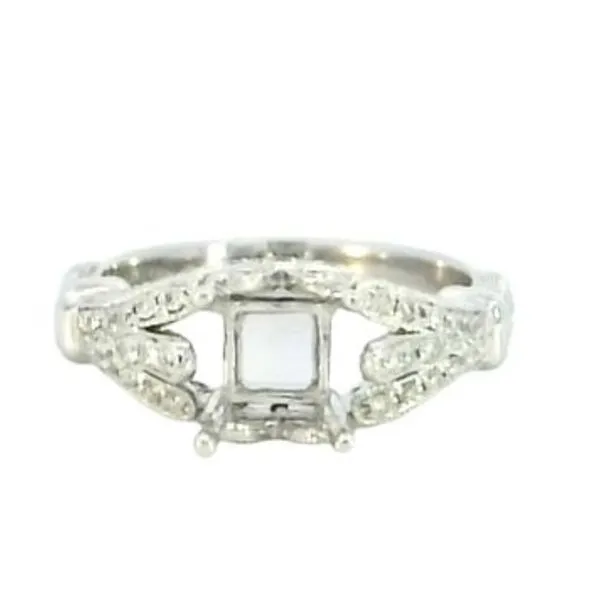 An 18kw semi-mount with .52ctw of diamonds Image 2 Bryan Jewelry Prattville, AL
