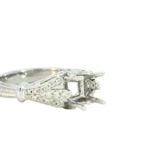 An 18kw semi-mount with .52ctw of diamonds Image 3 Bryan Jewelry Prattville, AL