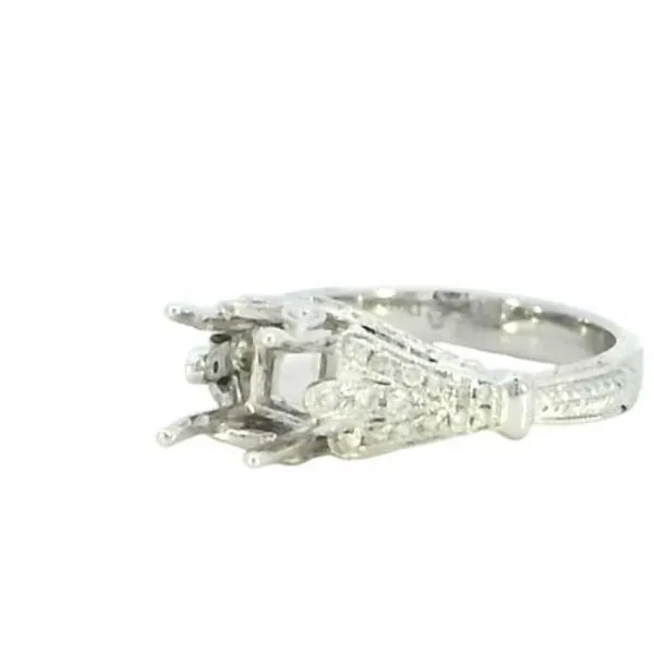 An 18kw semi-mount with .52ctw of diamonds Image 4 Bryan Jewelry Prattville, AL