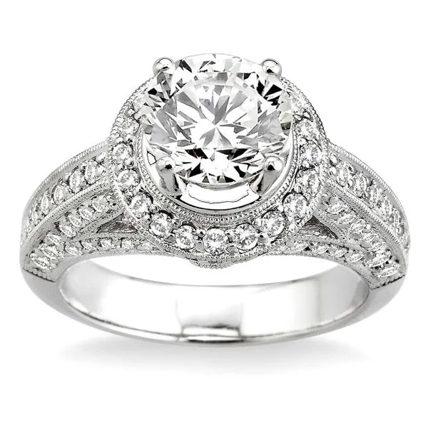 1 Ctw Diamond Semi-Mount Ring in 14K White Gold Bryan Jewelry Prattville, AL