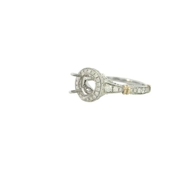 Ladies .3900 Ctw Diamond Semi-mount / 14 Kt W Image 2 Bryan Jewelry Prattville, AL