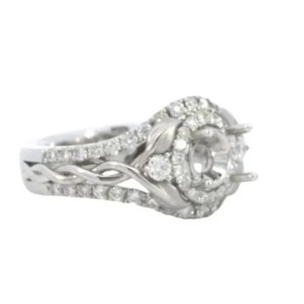 An 18kw Lyria Leaves diamond semi-mount Image 3 Bryan Jewelry Prattville, AL