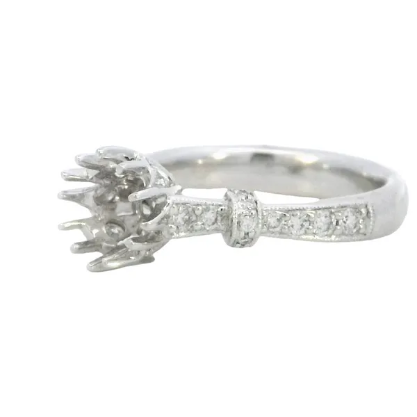 Ladies .4700 Ctw Round Cut Diamond Semi-mount Image 2 Bryan Jewelry Prattville, AL