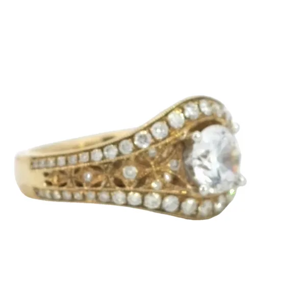 A Diadori semi-mount with CZ center Image 3 Bryan Jewelry Prattville, AL
