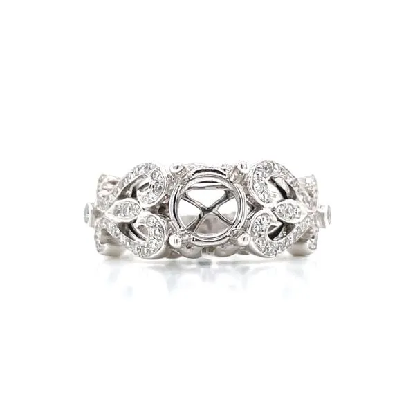 Fleur De Lis Semi-mount Wedding set Bryan Jewelry Prattville, AL