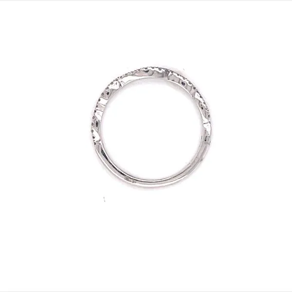 Diamond Halo Semi-mount with Infinity Shank Image 4 Bryan Jewelry Prattville, AL