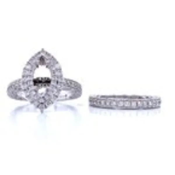 Marquise Mystique-2ctw Semi-mount Wedding Set Image 2 Bryan Jewelry Prattville, AL