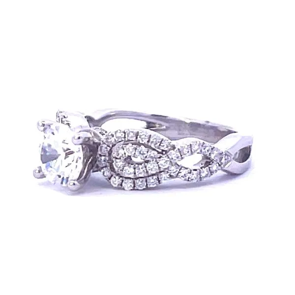Double Loop Infinity Semi-mount Image 2 Bryan Jewelry Prattville, AL