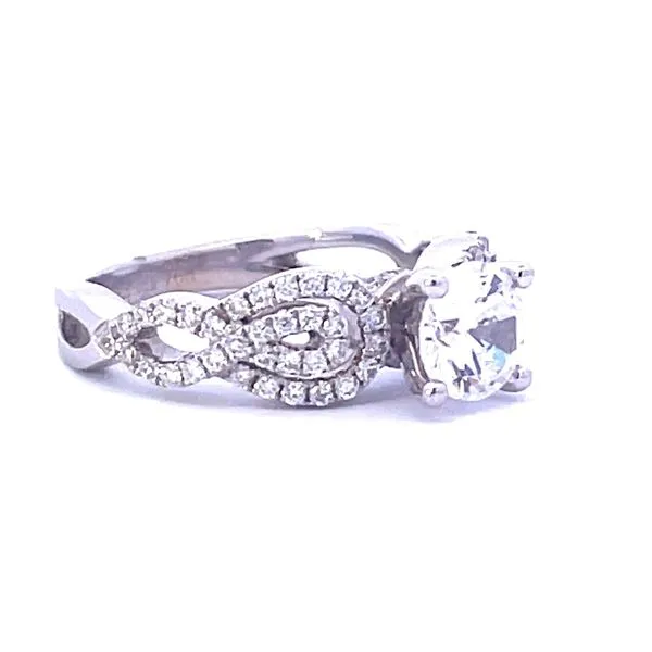 Double Loop Infinity Semi-mount Image 3 Bryan Jewelry Prattville, AL