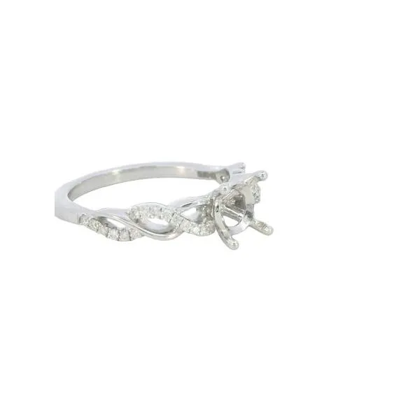 Ladies .1600 Ctw Diamond Semi-mount / 18 Kt W Image 2 Bryan Jewelry Prattville, AL