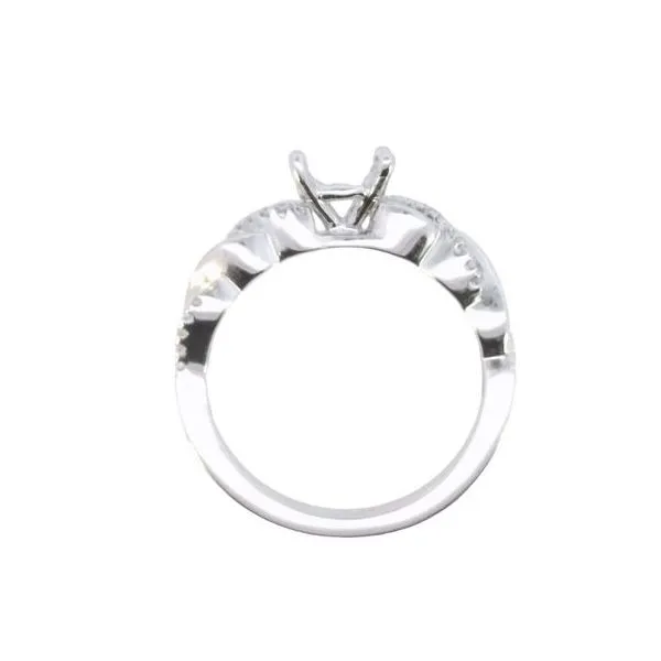 Ladies .1600 Ctw Diamond Semi-mount / 18 Kt W Image 4 Bryan Jewelry Prattville, AL