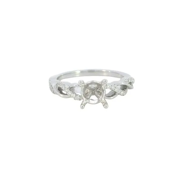 Ladies .1600 Ctw Diamond Semi-mount / 18 Kt W Bryan Jewelry Prattville, AL