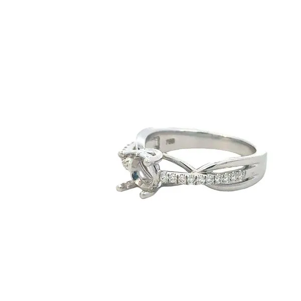 18kw Contemporary Semi-mount Setting Image 2 Bryan Jewelry Prattville, AL