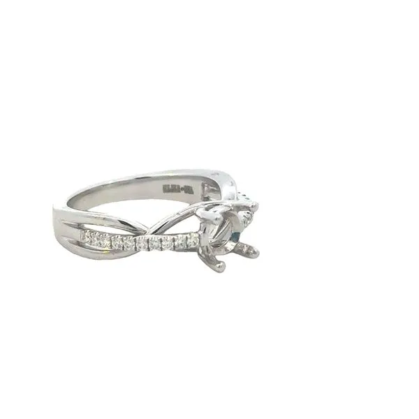 18kw Contemporary Semi-mount Setting Image 3 Bryan Jewelry Prattville, AL