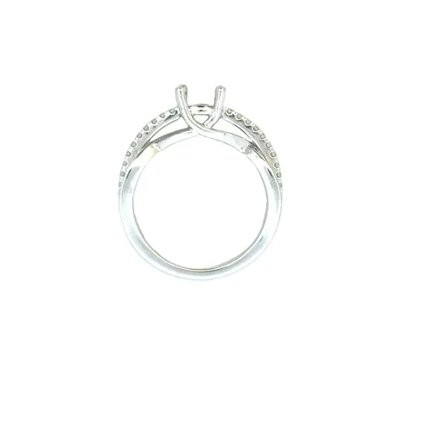 18kw Contemporary Semi-mount Setting Image 4 Bryan Jewelry Prattville, AL