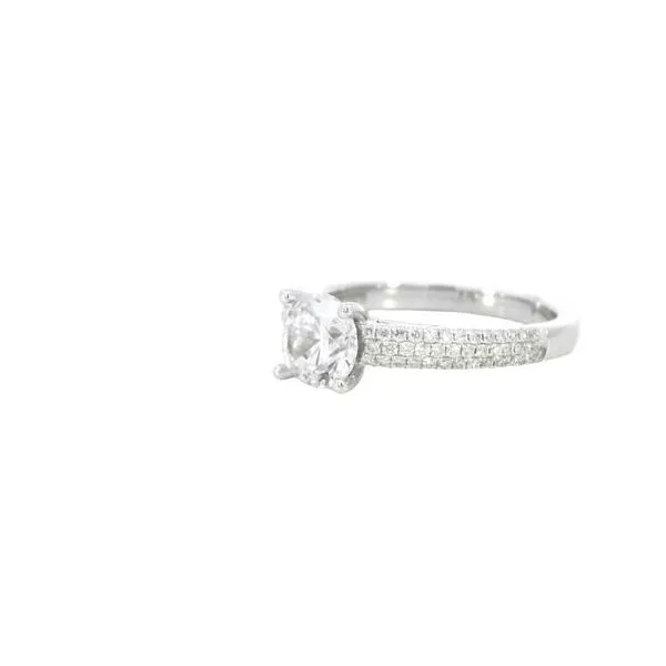 Ladies .2800 Ctw Diamond Semi-mount / 18 Kt W Image 3 Bryan Jewelry Prattville, AL