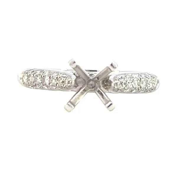 Pave' Set 1/2ctw 14kw Diamond Semi-mount Ring Bryan Jewelry Prattville, AL