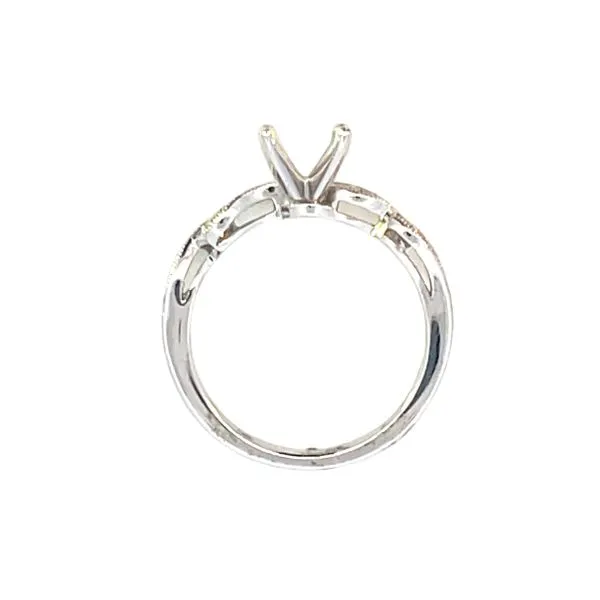 Get Twisted- Diamond Semi-mount in 14 Kt W Image 4 Bryan Jewelry Prattville, AL