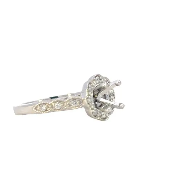 Vintage Halo semi-mount Image 3 Bryan Jewelry Prattville, AL