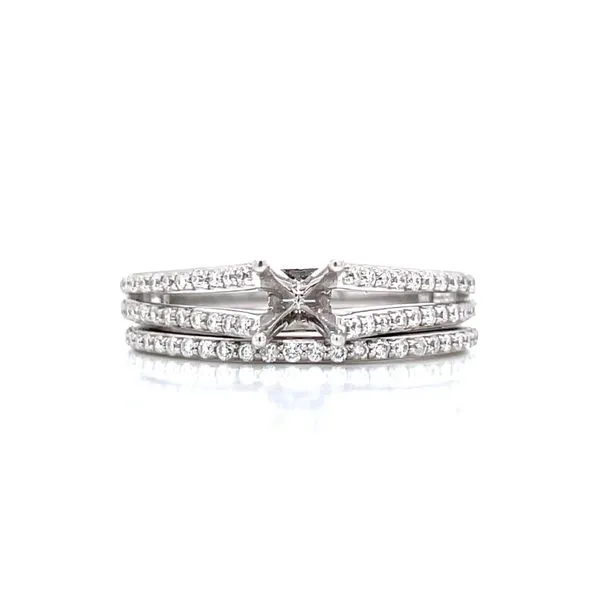 Ready to Set-Split Shank Semi-mount Bridal Set Image 3 Bryan Jewelry Prattville, AL