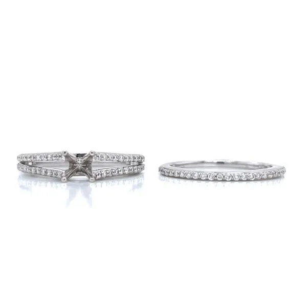 Ready to Set-Split Shank Semi-mount Bridal Set Image 5 Bryan Jewelry Prattville, AL