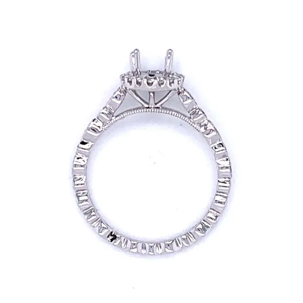 Halo Semi-mount for 3/4 carat round Image 2 Bryan Jewelry Prattville, AL