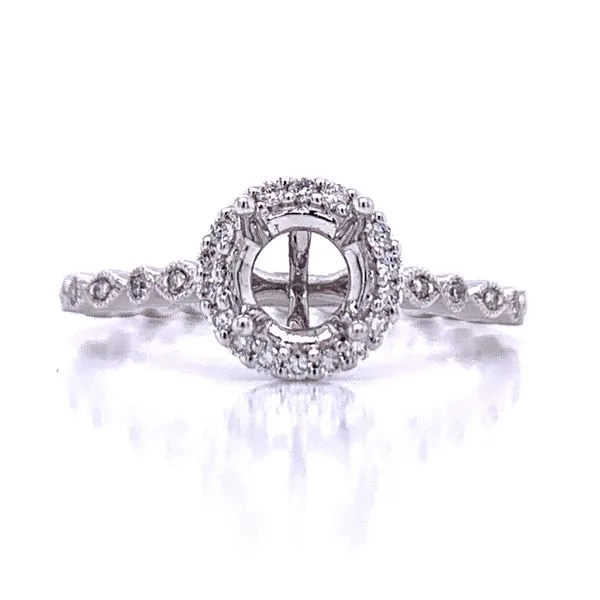 Halo Semi-mount for 3/4 carat round Bryan Jewelry Prattville, AL