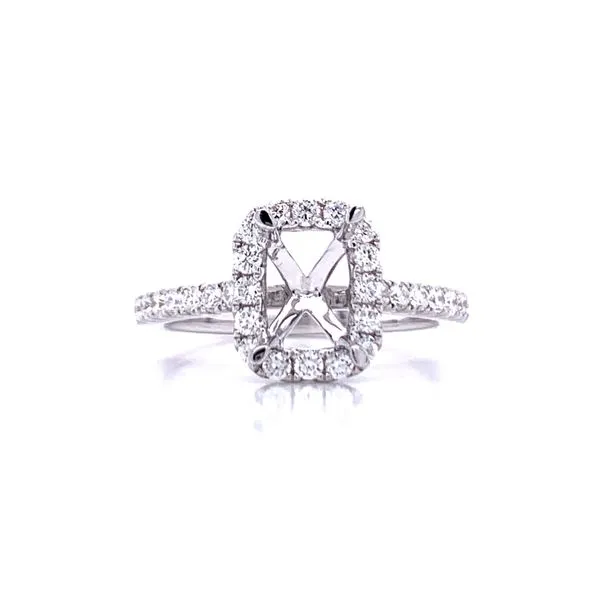 Elegant Emerald Cut Semi-mount Bryan Jewelry Prattville, AL