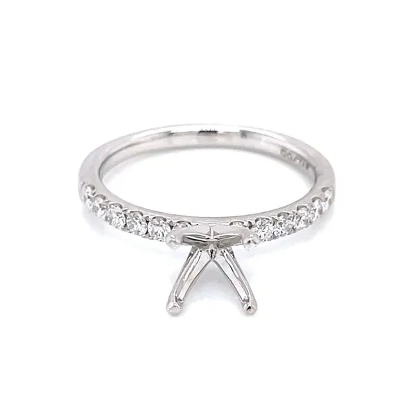 Prestigious Diamond Semi-mount to match 1/3ctw Band-14kw Image 2 Bryan Jewelry Prattville, AL