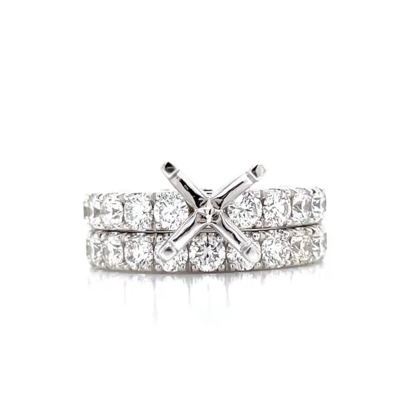 Prestigious Diamond Semi-mount to match 1ctw Band-14kw Image 5 Bryan Jewelry Prattville, AL