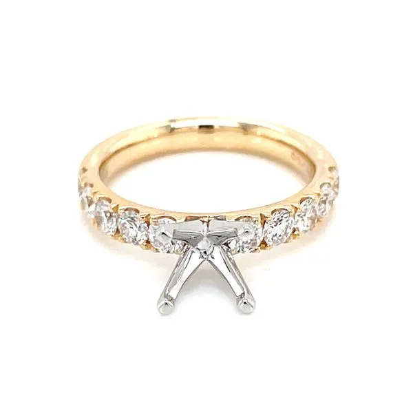 Prestigious Diamond Semi-mount to match 1ctw Band-14ky Image 2 Bryan Jewelry Prattville, AL