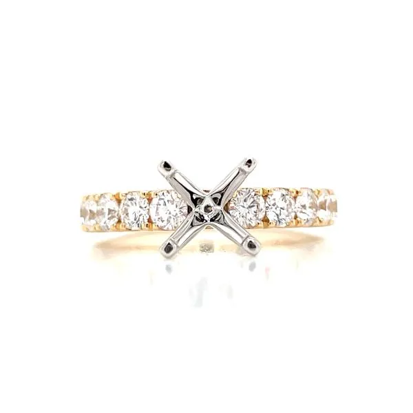 Prestigious Diamond Semi-mount to match 1ctw Band-14ky Image 4 Bryan Jewelry Prattville, AL