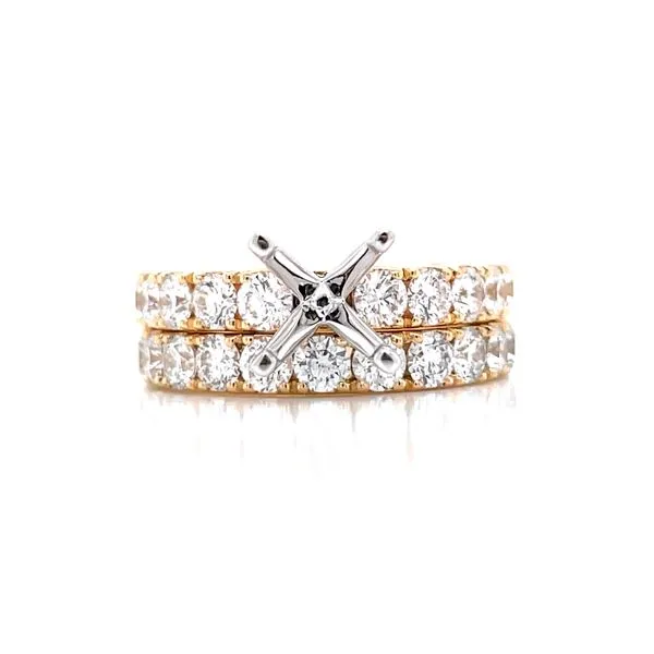 Prestigious Diamond Semi-mount to match 1ctw Band-14ky Image 5 Bryan Jewelry Prattville, AL