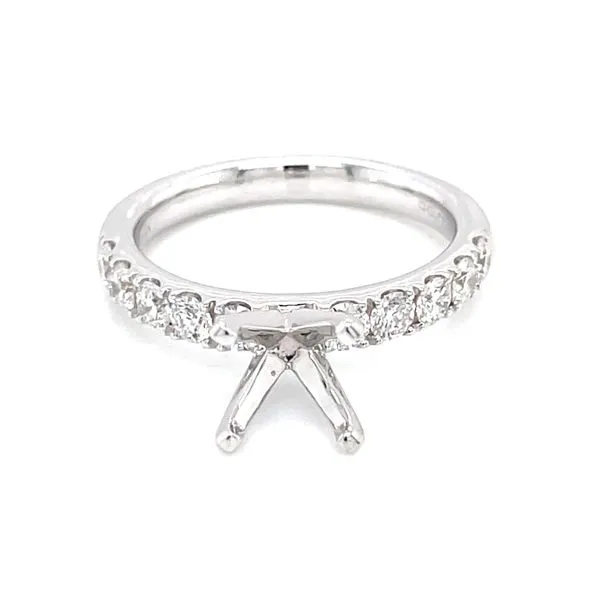 Prestigious Diamond Semi-mount to match 3/4ctw Band-14kw Image 3 Bryan Jewelry Prattville, AL