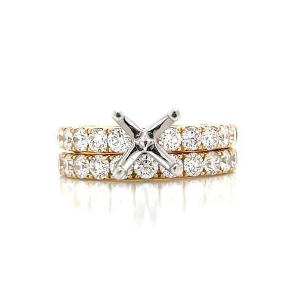 Prestigious Diamond Semi-mount to match 3/4ctw Band-14ky Image 2 Bryan Jewelry Prattville, AL