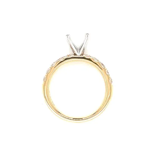 Prestigious Diamond Semi-mount to match 3/4ctw Band-14ky Image 4 Bryan Jewelry Prattville, AL