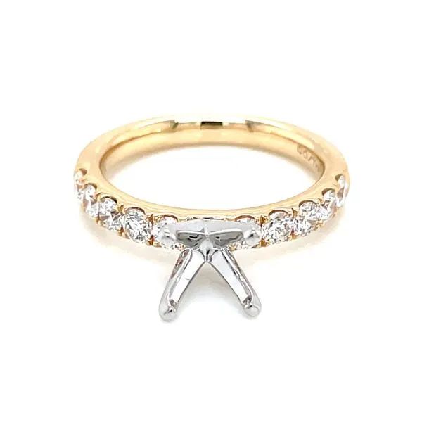 Prestigious Diamond Semi-mount to match 3/4ctw Band-14ky Image 5 Bryan Jewelry Prattville, AL