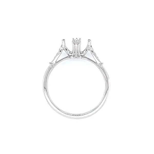 Double Prong Semi-mount with Vintage Vibe Image 4 Bryan Jewelry Prattville, AL