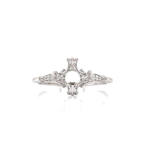 Double Prong Semi-mount with Vintage Vibe Bryan Jewelry Prattville, AL