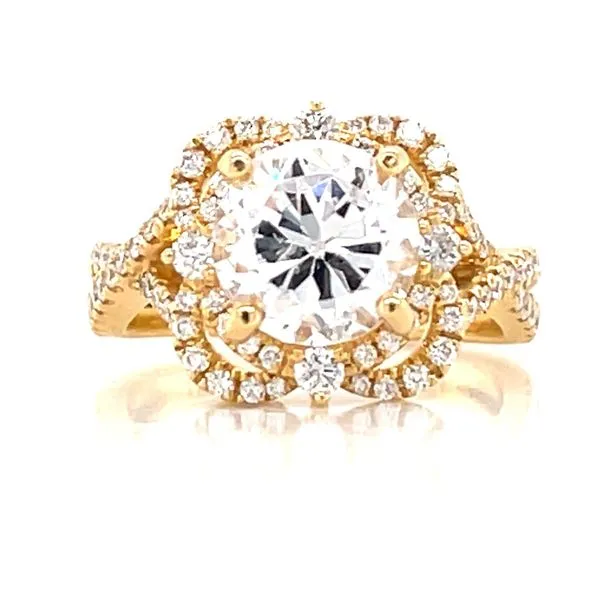 Parade Designs-Hemera Bridal- Semi-mount in 14ky Image 3 Bryan Jewelry Prattville, AL