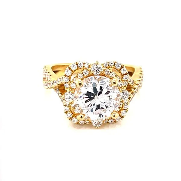 Parade Designs-Hemera Bridal- Semi-mount in 14ky Image 4 Bryan Jewelry Prattville, AL