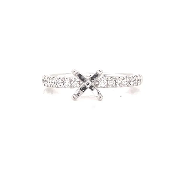 14kw Semi-mount Engaement Ring- 1/3ctw Image 3 Bryan Jewelry Prattville, AL