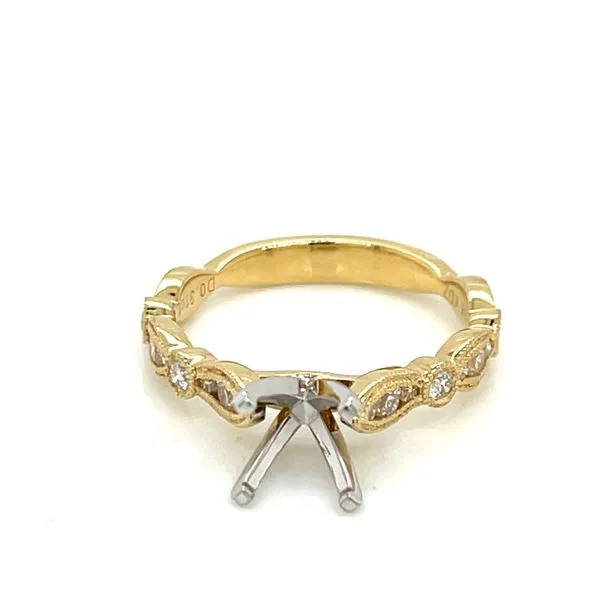 Ladies .3100 Ctw Diamond Semi-mount / 18 Kt Y Image 2 Bryan Jewelry Prattville, AL