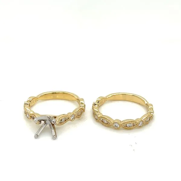 Ladies .3100 Ctw Diamond Semi-mount / 18 Kt Y Image 3 Bryan Jewelry Prattville, AL