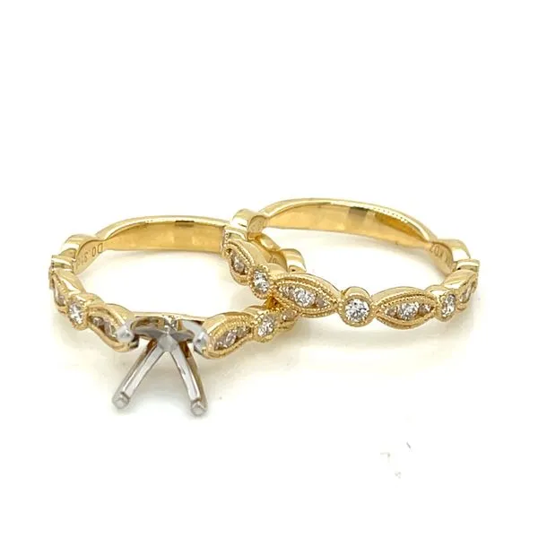 Ladies .3100 Ctw Diamond Semi-mount / 18 Kt Y Image 4 Bryan Jewelry Prattville, AL