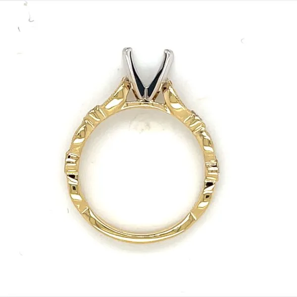 Ladies .3100 Ctw Diamond Semi-mount / 18 Kt Y Image 5 Bryan Jewelry Prattville, AL