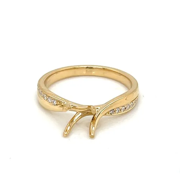 Ladies .0700 Ctw Diamond Semi-mount / 18 Kt Y Bryan Jewelry Prattville, AL