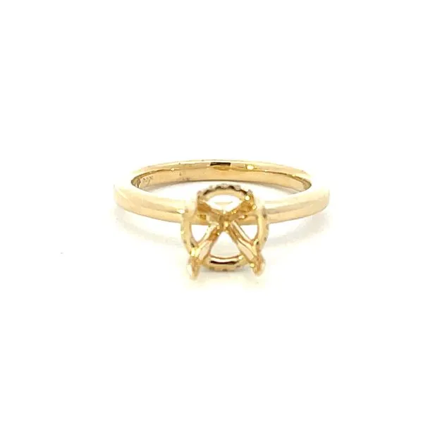 Hidden Halo semi-mount in 14k yellow gold Image 4 Bryan Jewelry Prattville, AL