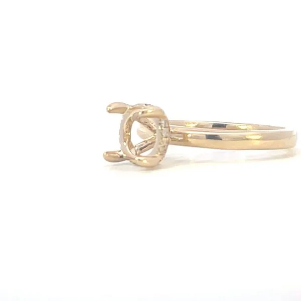 Hidden halo semi-mount for  8.1mm-14ky Image 3 Bryan Jewelry Prattville, AL