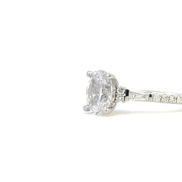 Semi-mt cz center 9x7 - .83ctw -14kw Image 4 Bryan Jewelry Prattville, AL